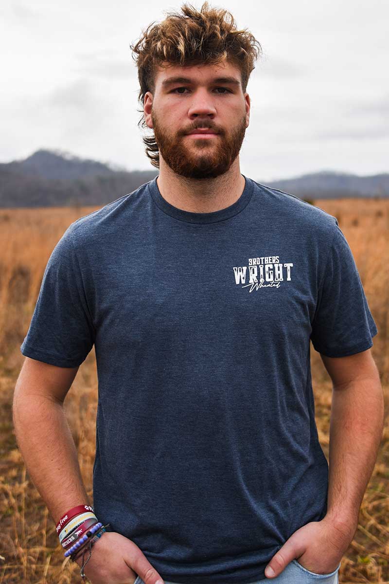 Brothers Wright Wheated - Mine Map Back Frost Blue Tee