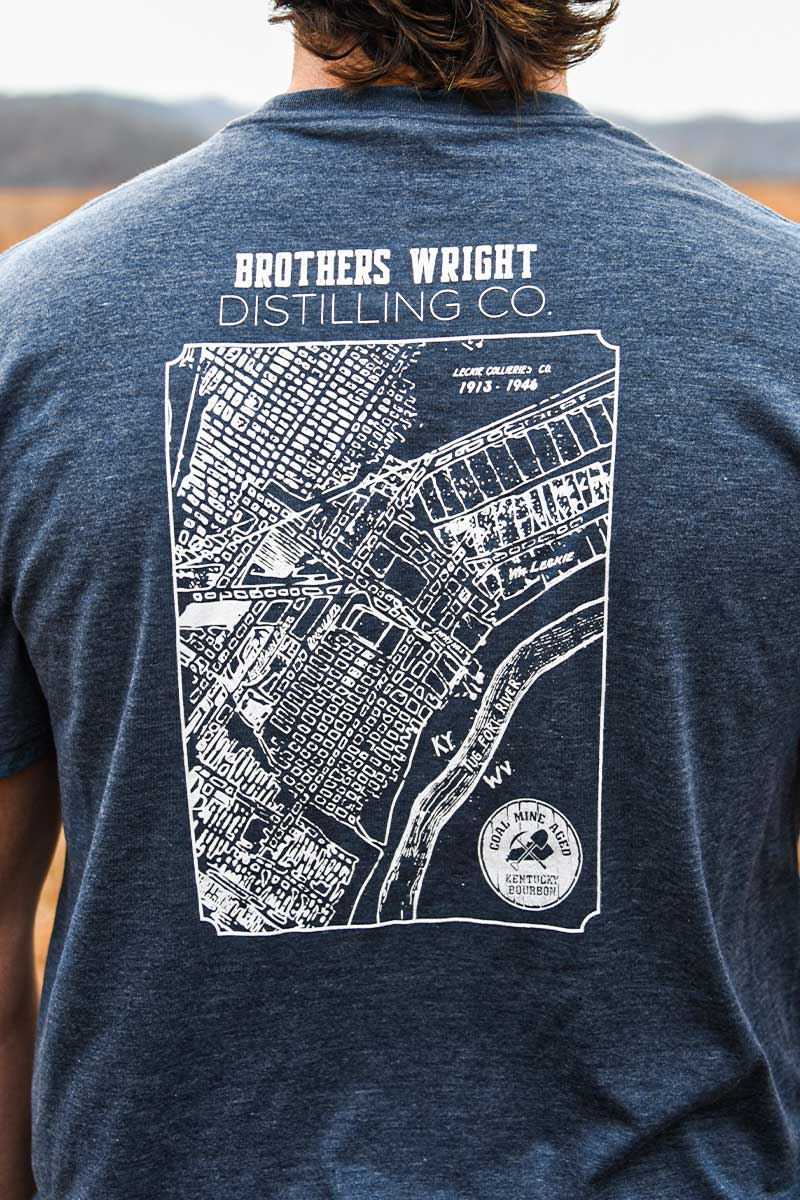 Brothers Wright Wheated - Mine Map Back Frost Blue Tee 2