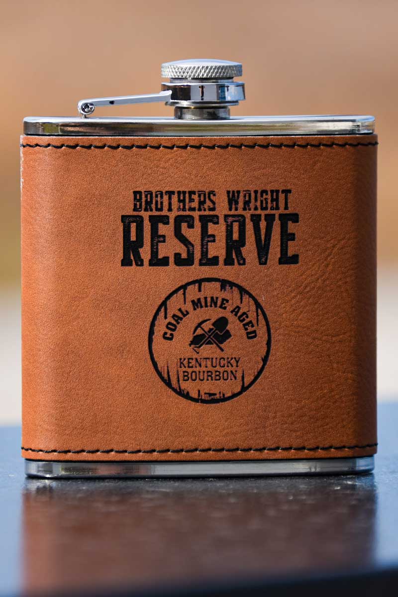 Brothers Wright Reserve - Leather 6oz Flask