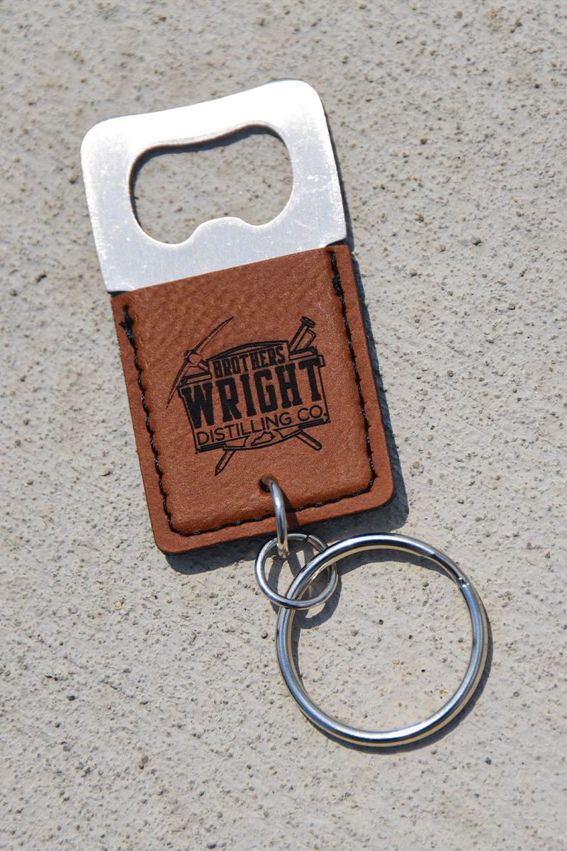 Brothers Wright Distilling Co. Leather Bottle Opener