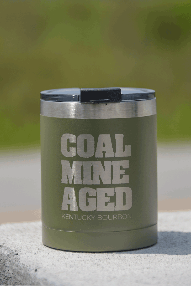 Coal Mine Aged - 12oz Lowball RTIC Tumbler Matte Olive