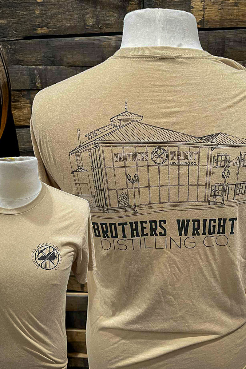 Tan Distillery Design T Shirt